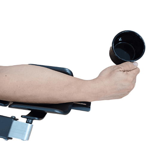 Arm support in use