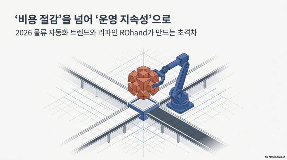 2026 물류 자동화 비용 절감을 넘어 운영 지속성으로: 협동 로봇과 리파인 ROhand가 만드는 초격차