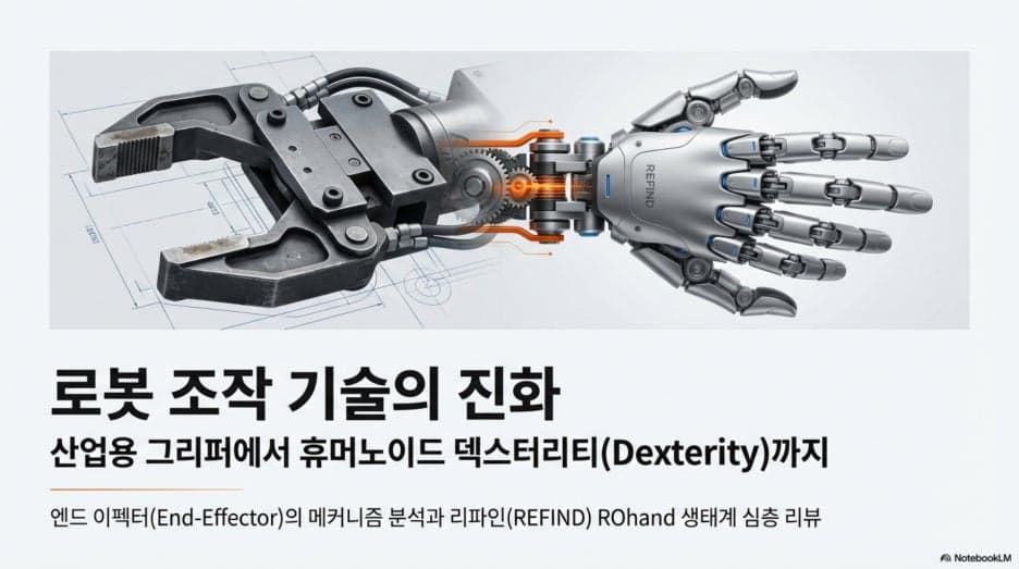 로봇의 손, 그리퍼(Gripper)의 세계: 종류와 원리부터 ROhand 까지