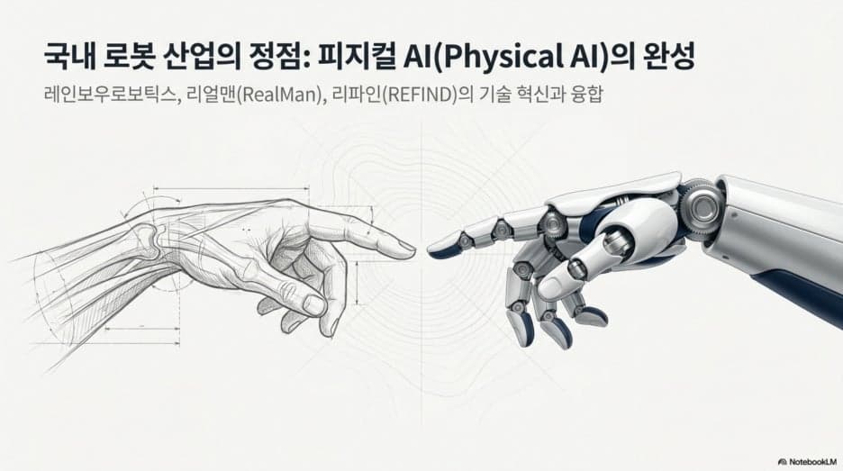 국내 로봇 산업의 정점: 레인보우로보틱스, 리얼맨(RealMan), 그리고 리파인(REFIND)의 기술 혁신 분석