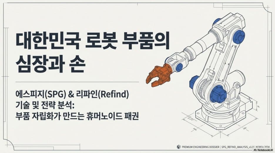 대한민국 로봇 부품의 심장 에스피지 주가 전망과 리파인 기술 분석