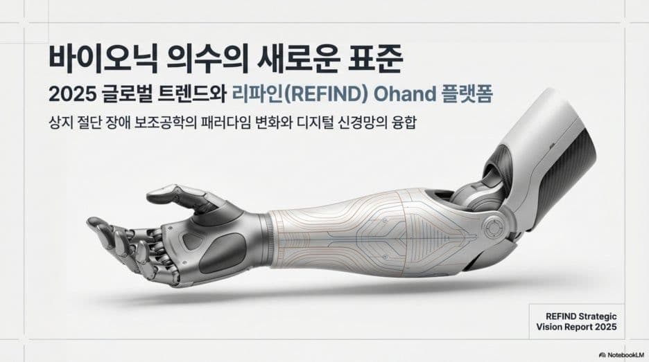 내 손처럼 움직이는 미래: 최신 전자의수 트렌드와 리파인(REFIND) Ohand 집중 분석