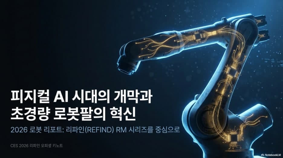 피지컬 AI 시대의 개막과 초경량 로봇팔의 혁신: 리파인 RM 시리즈를 중심으로