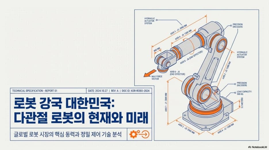 로봇 강국 대한민국, 다관절 로봇의 현재와 미래 기술 분석