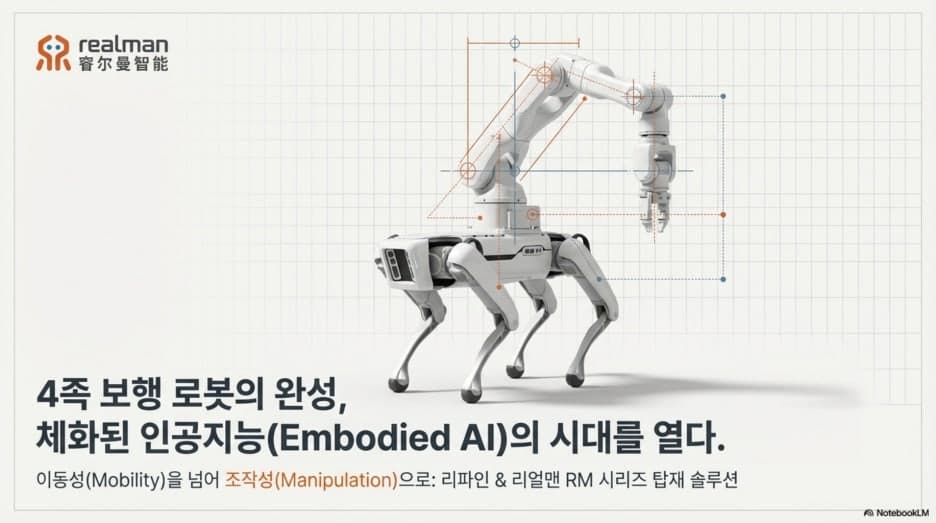 로봇개의 진화와 리파인(REFIND) RM 시리즈의 전략적 결합: 모바일 매니퓰레이션의 완성