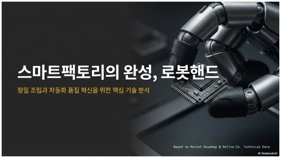 산업 자동화에서 로봇핸드가 필요한 순간