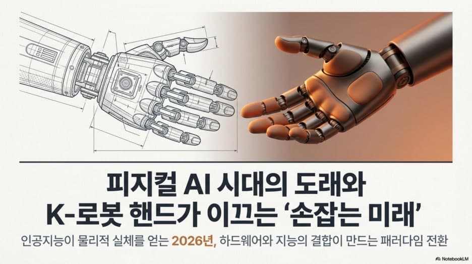 피지컬 AI 시대의 주인공, 로봇 핸드 기술이 만드는 손잡는 미래