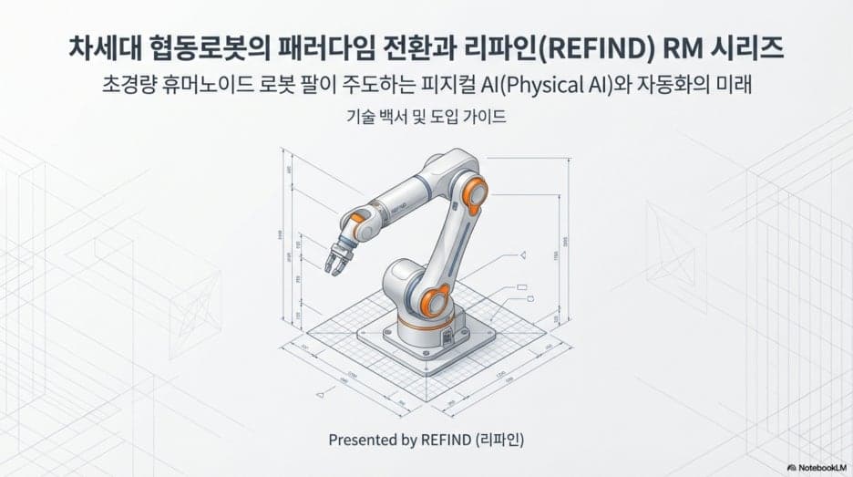 협동로봇(Cobot) 시장의 부상과 트렌드 리파인 RM 시리즈 소개