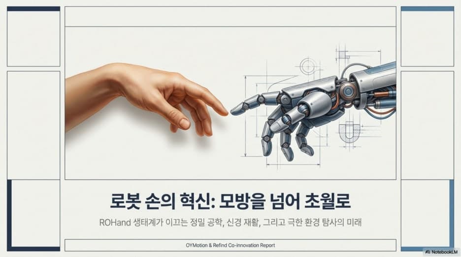 로봇손의 혁신: 주방 보조부터 심해 작업, 그리고 신경 재활까지